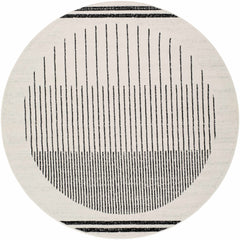 Angus Black&White Geometric Area Rug