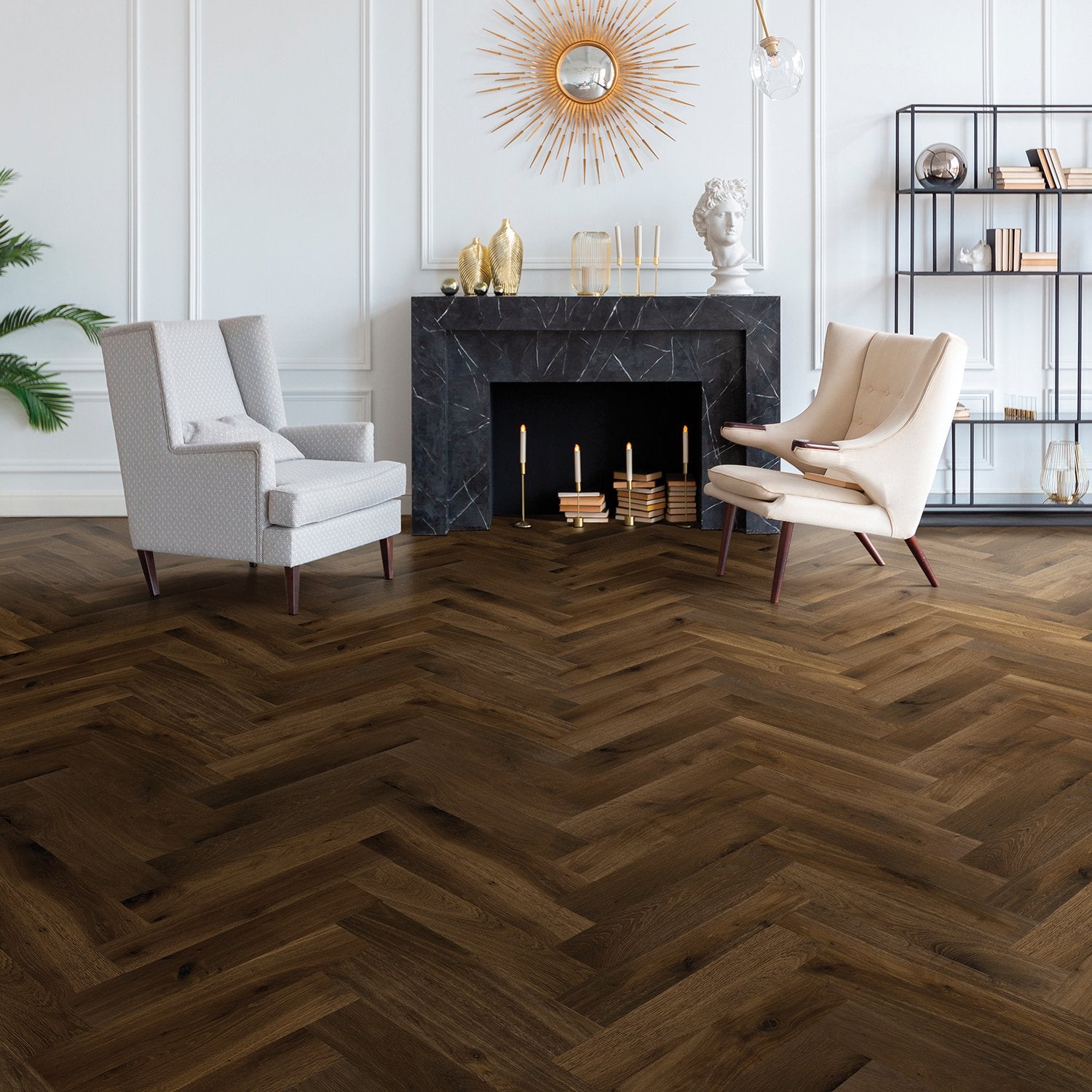 D'Vine French Oak Herringbone - Sample 12