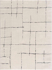 Koume Beige Maze Area Rug