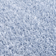 Faina Solid Aqua Shag Washable Area Rug - Clearance