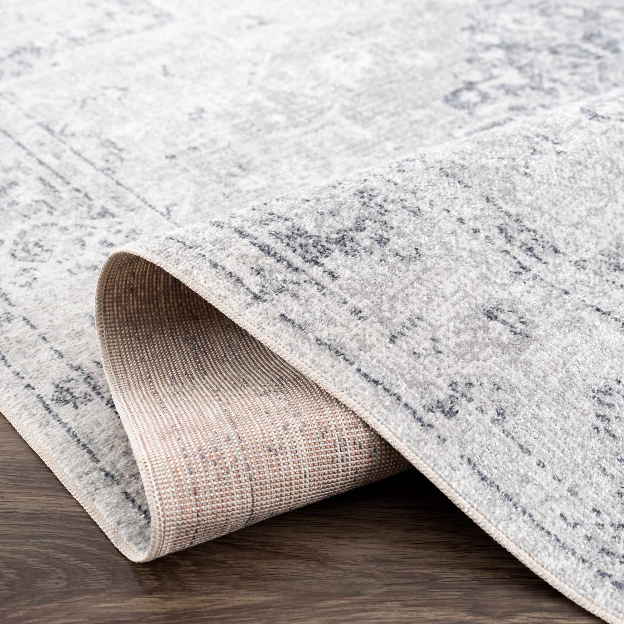 Akram Antrasit Flat Pile Washable Rug – Lumberjack Direct, LLC