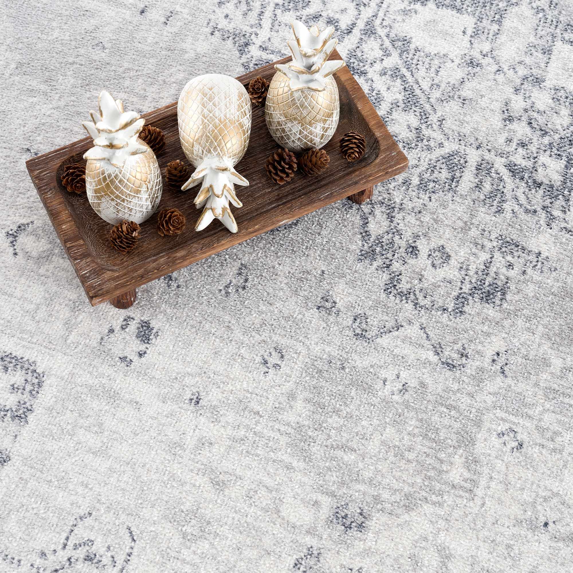 Akram Antrasit Flat Pile Washable Rug – Lumberjack Direct, LLC