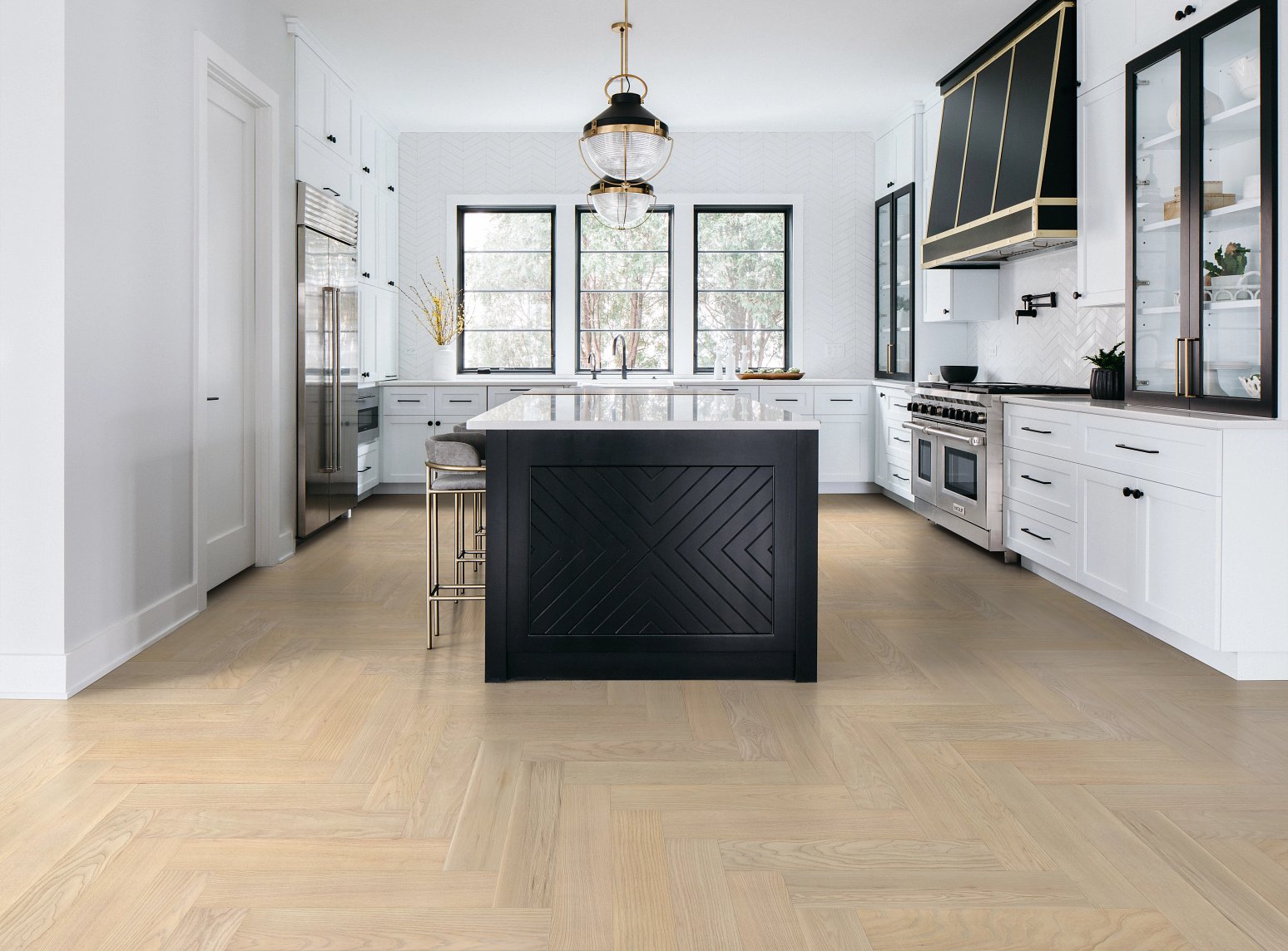 European Ash Herringbone - Sample 12