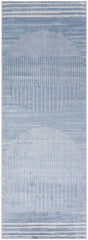 Thad Blue Washable Area Rug