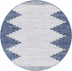 Djugun Navy Indoor & Outdoor Area Rug - Clearance