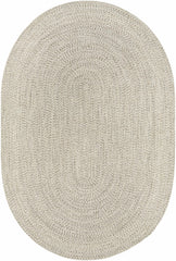 Beige Braided Faux Jute Rug