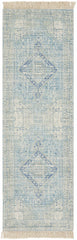 Byers Handmade Cotton-blend Aqua Rug
