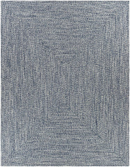 Blue Braided Faux Jute Rug