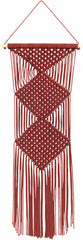 Columbio Rust Macramé Wall Hanging Decor