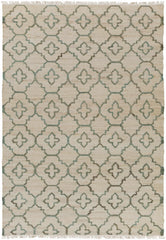 Coffeyville Handcrafted Fringed Jute Carpet - Clearance