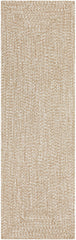 Cream Braided Faux Jute Rug
