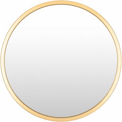Guindarohan Gold Frame Round Mirror