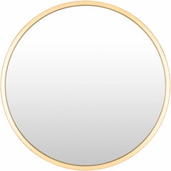 Guindarohan Gold Frame Round Mirror