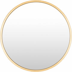 Guindarohan Gold Frame Round Mirror