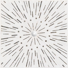 Garnet White Mosaic Starburst Wall Art