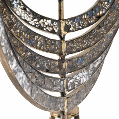 Linntown Antique Gold Circular Metal Sculpture