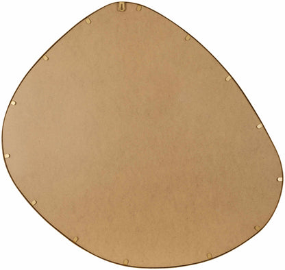 Lochovice Gold Distressed Wood Mirror